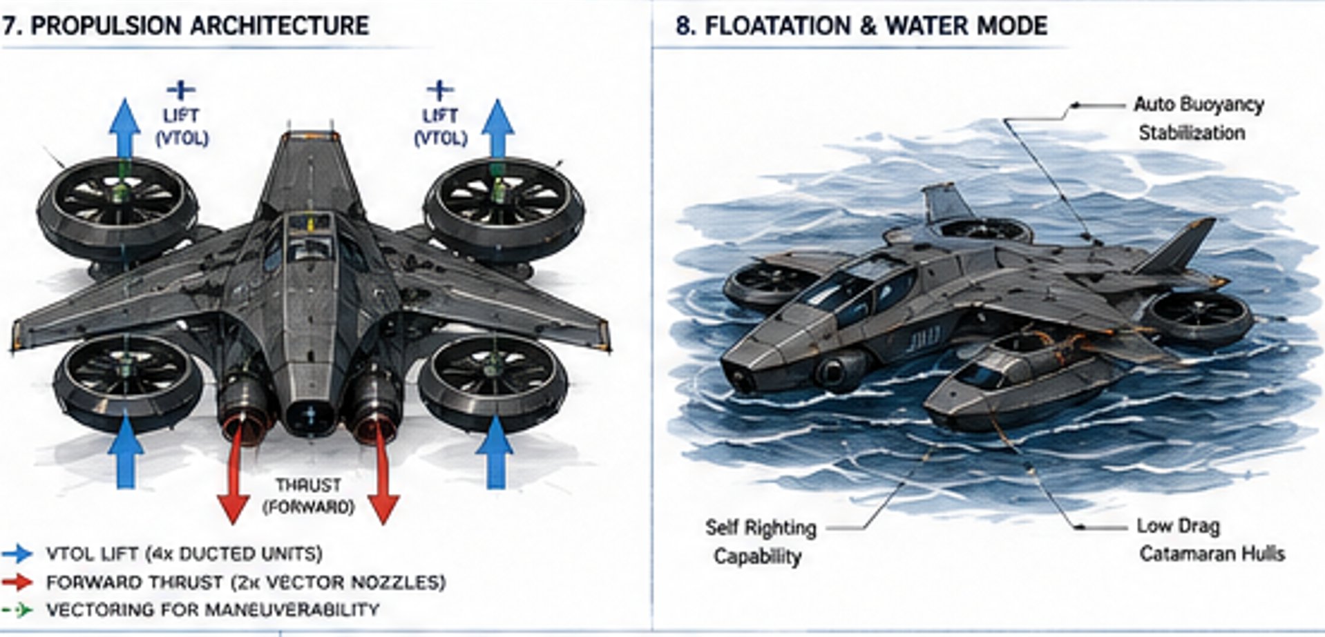 AquaHawk-X Propulsion & Water Mode